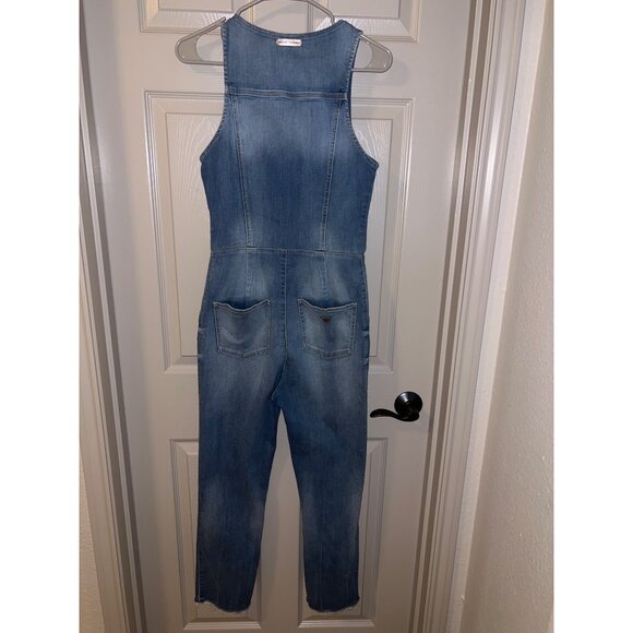 Guess Los Angeles Women’s Cropped Denim Jumpsuit‎ – Size 8 - Picture 5 of 16